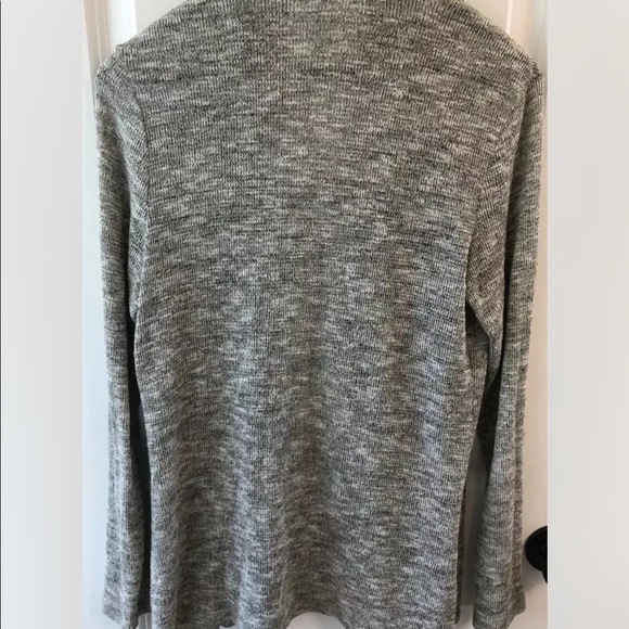 PerSeption Concept Long Sleeve Cardigan, Womens Medium, Gray White Gold, EUC - Picture 5 of 6